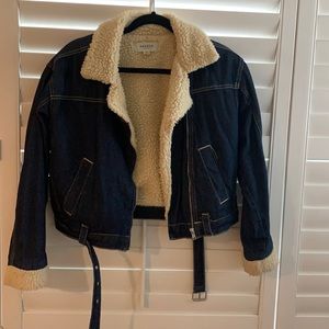 Denim crop jacket  good condition